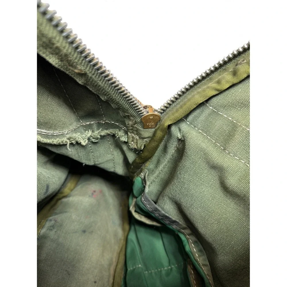 Vintage The Orvis Company Canvas Leather Backpack Green Outdoor Travel‎ 80s 90s